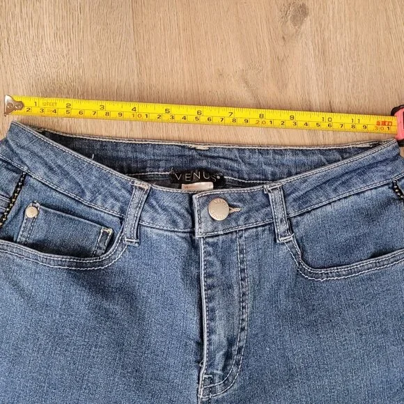 Venus 6 Extreme Flare Medium Wash Jean 9 inch rise NWT - Picture 7 of 11